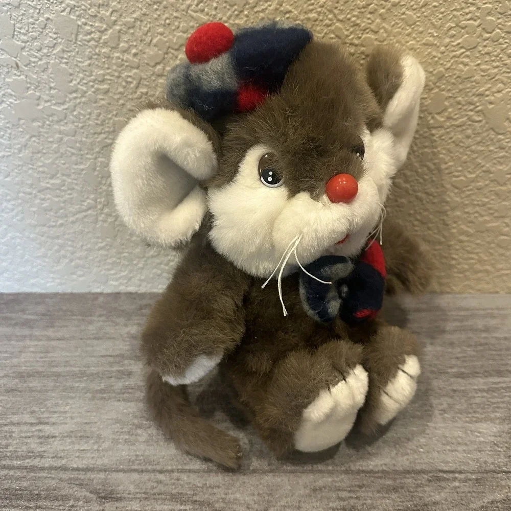 Dayton Hudson Vtg Christmas Mouse Lil' Tweaks Plush Stuffed 9